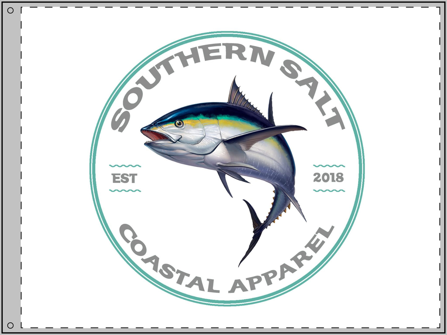 Southern Salt Big Tuna - Double Sided Decorative Flag