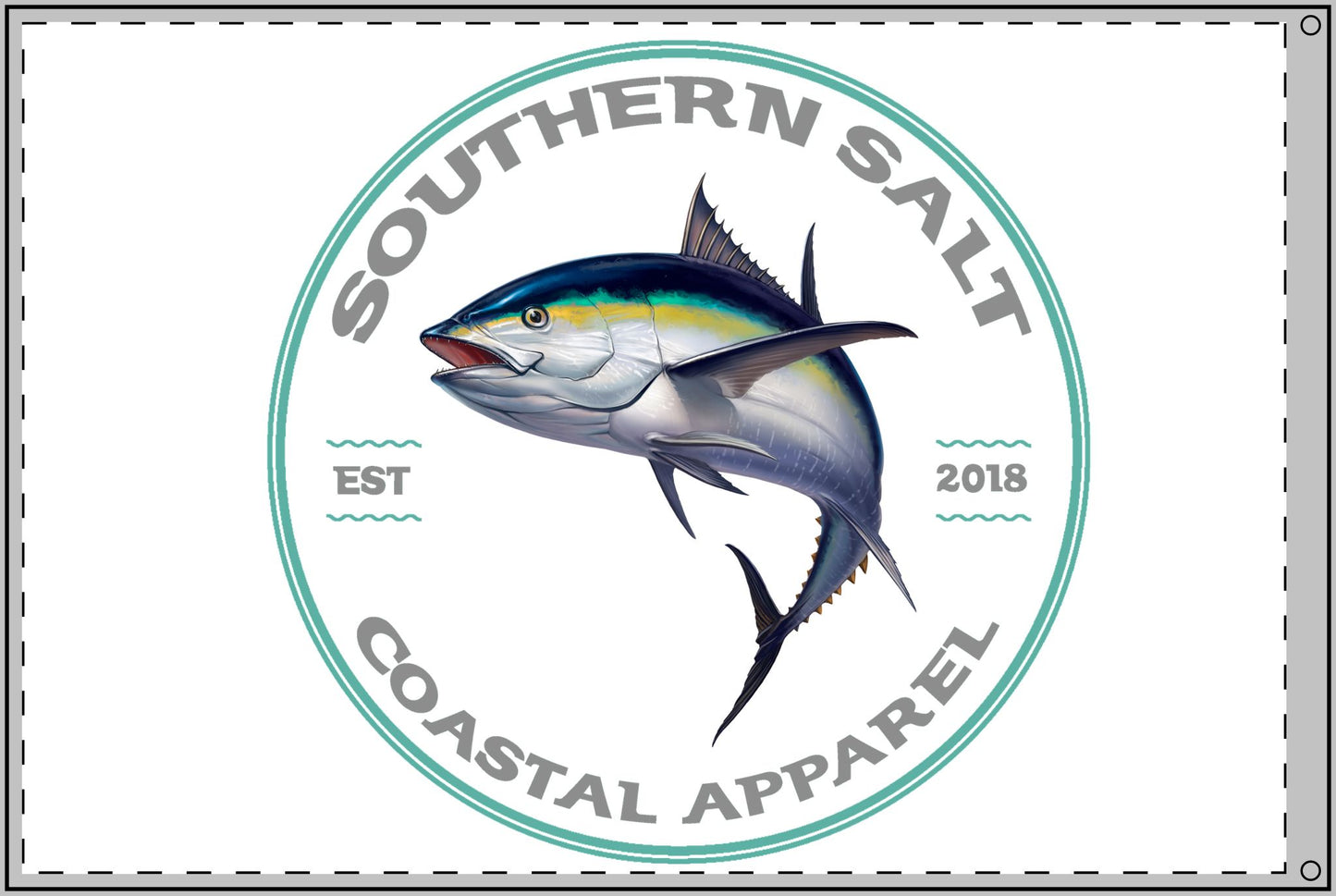Southern Salt Big Tuna - Double Sided Decorative Flag