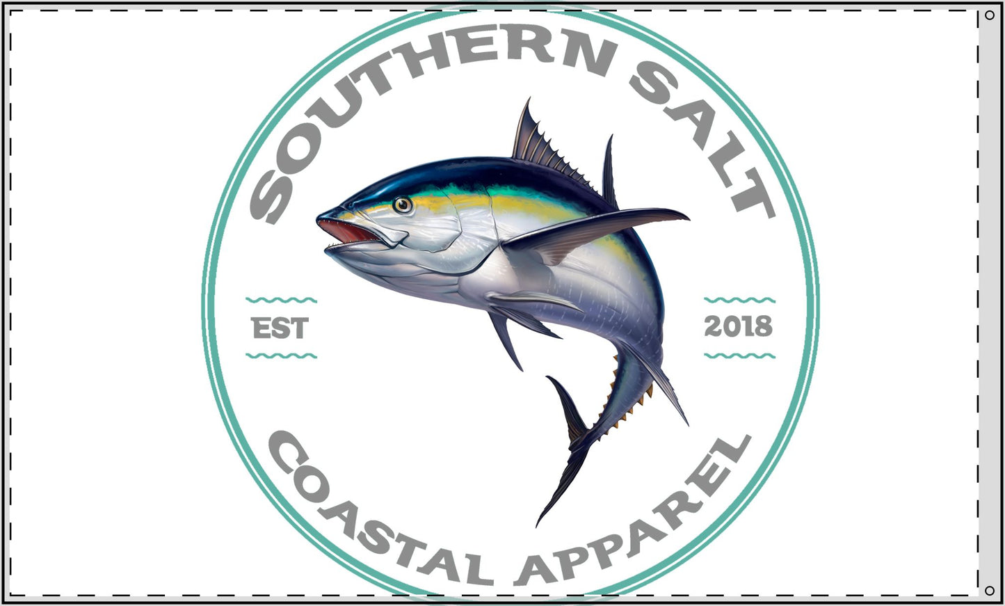 Southern Salt Big Tuna - Double Sided Decorative Flag
