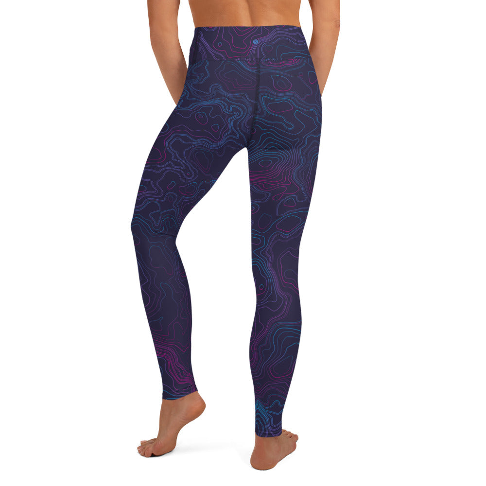 Southern Salt Topo - Performance Leggings - Southern Salt Coastal Apparel