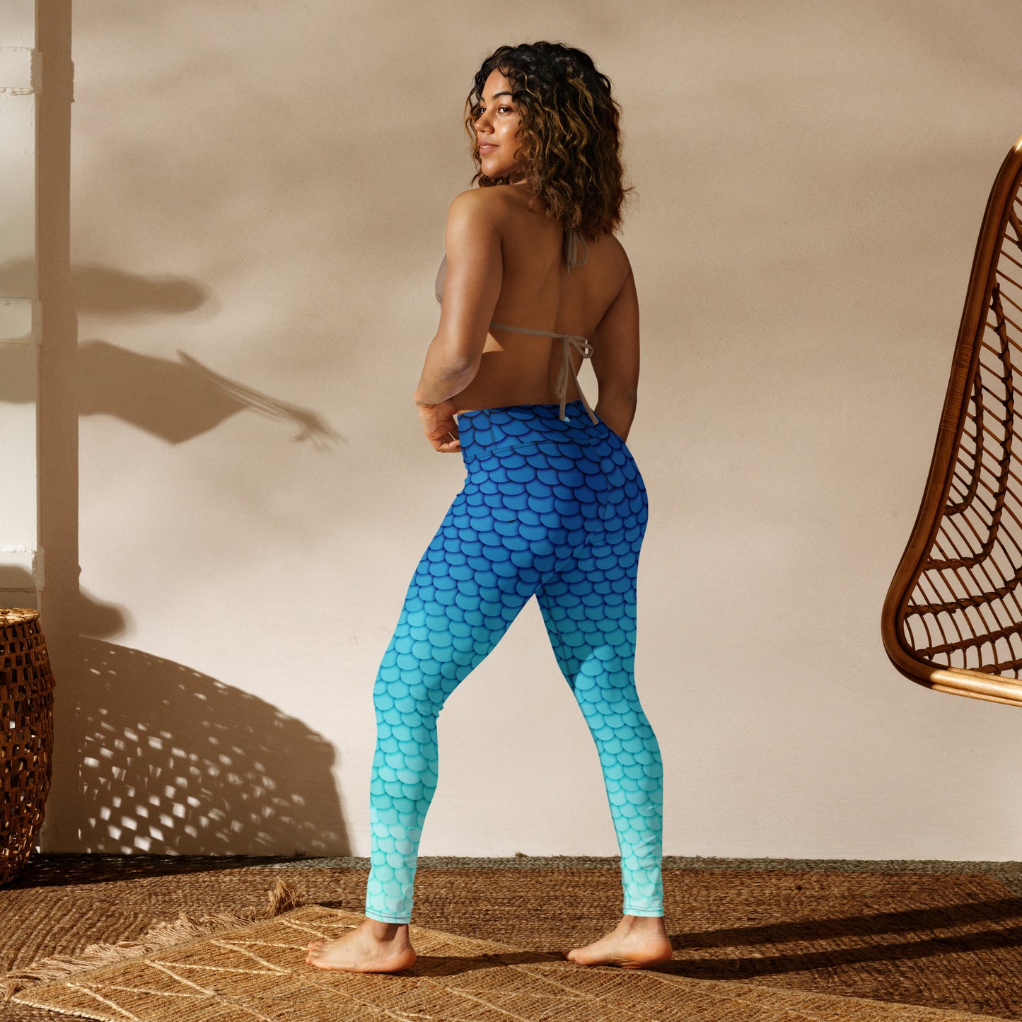 Southern Salt Marlin Blue - Performance Leggings - Southern Salt Coastal Apparel
