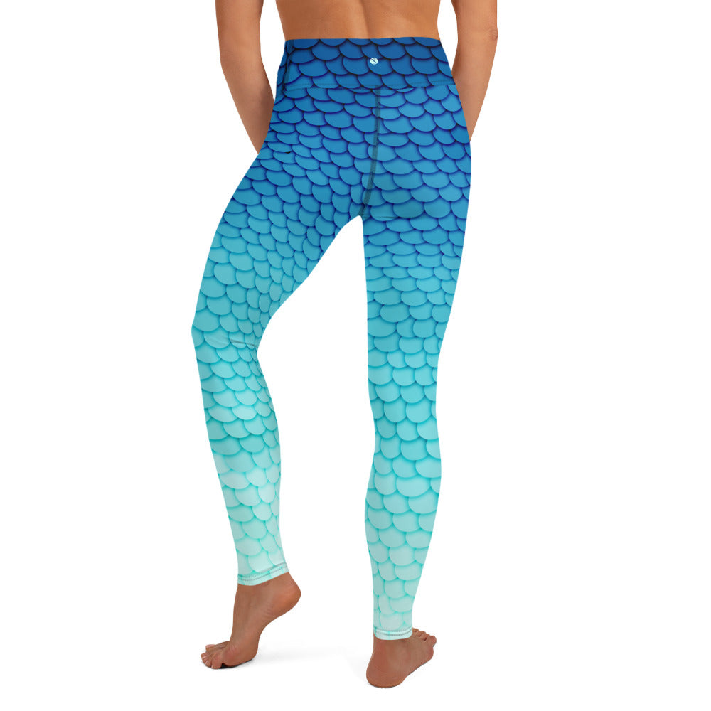 Southern Salt Marlin Blue - Performance Leggings - Southern Salt Coastal Apparel