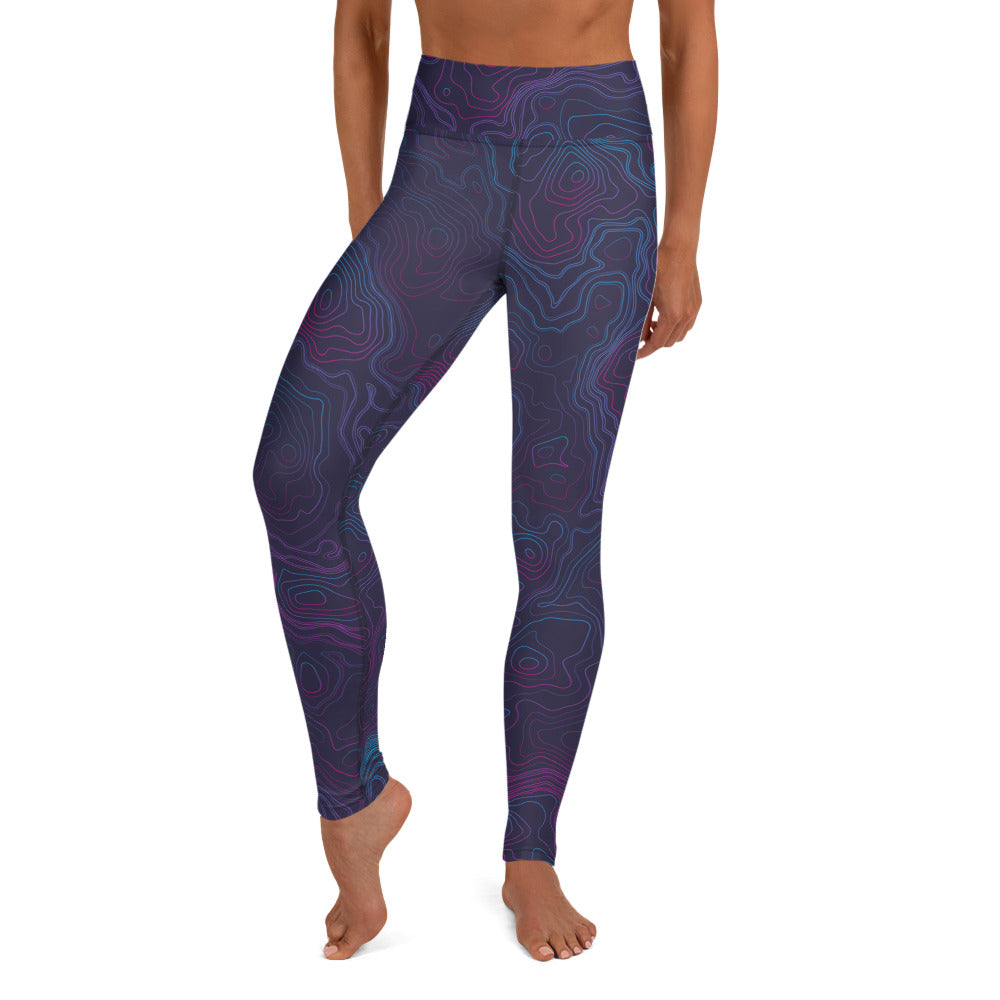 Southern Salt Topo - Performance Leggings - Southern Salt Coastal Apparel