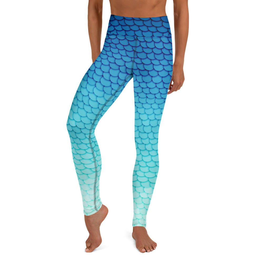 Southern Salt Marlin Blue - Performance Leggings - Southern Salt Coastal Apparel