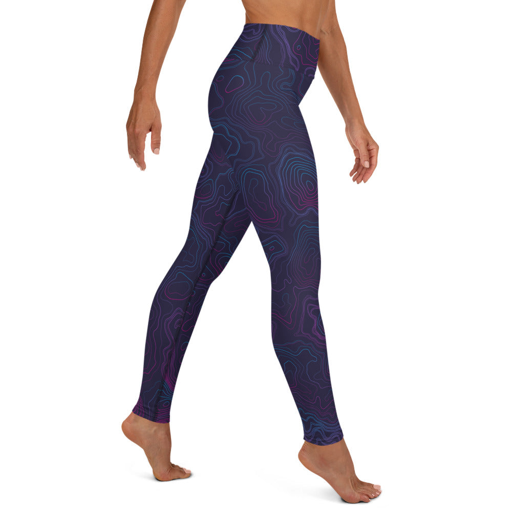Southern Salt Topo - Performance Leggings - Southern Salt Coastal Apparel