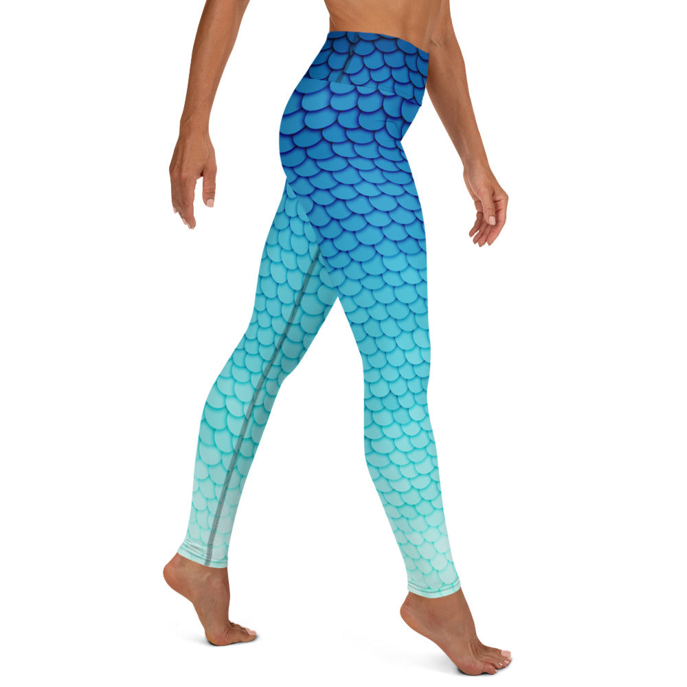 Southern Salt Marlin Blue - Performance Leggings - Southern Salt Coastal Apparel