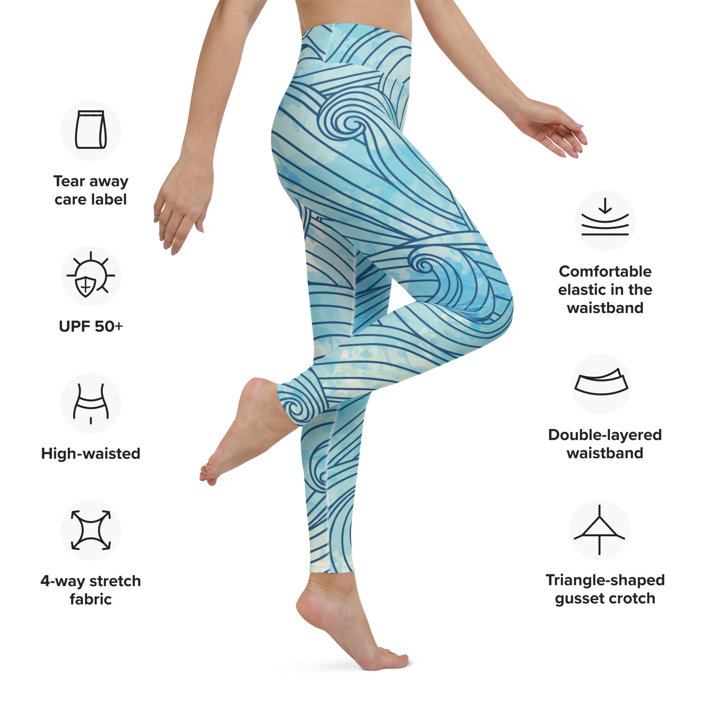 Southern Salt New Wave - Performance Leggings - Southern Salt Coastal Apparel