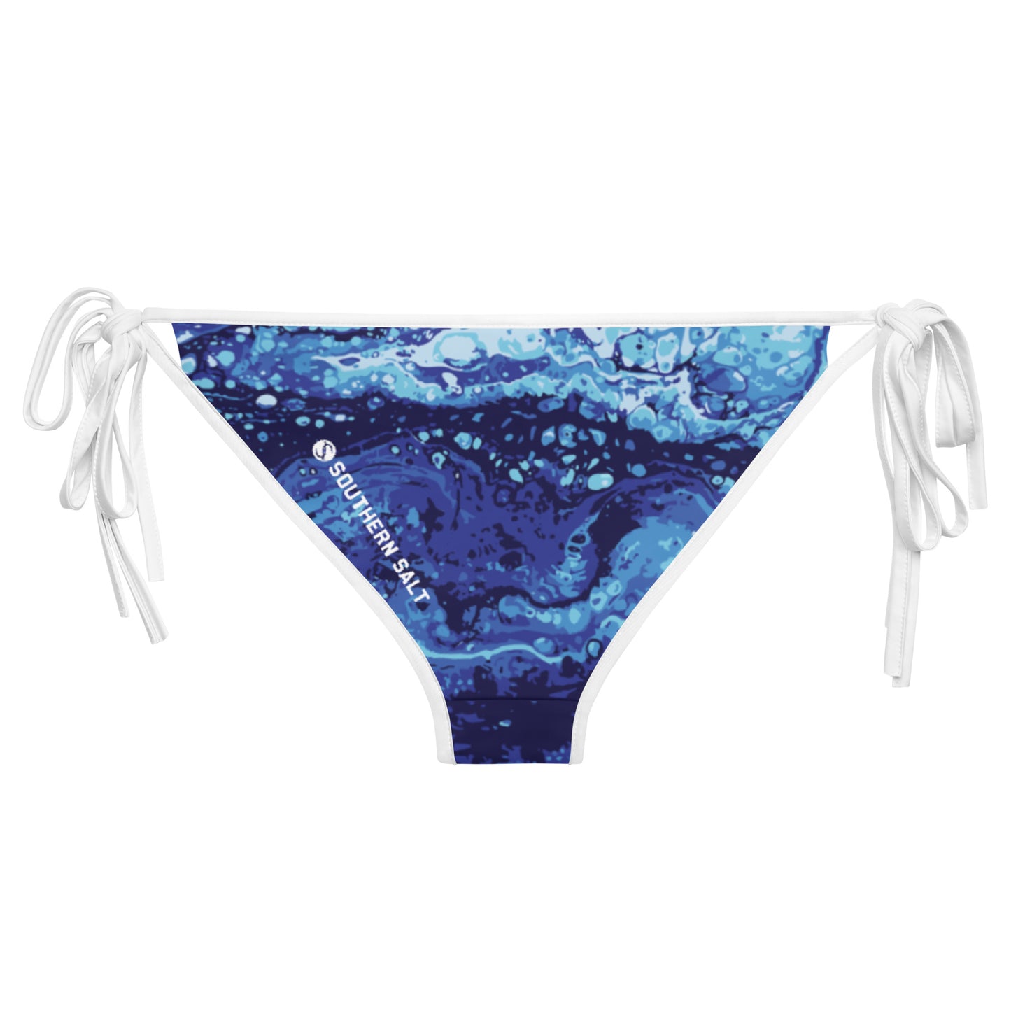 Southern Salt Blue Ocean Vibes - Reversible Bikini Bottom - Southern Salt Coastal Apparel