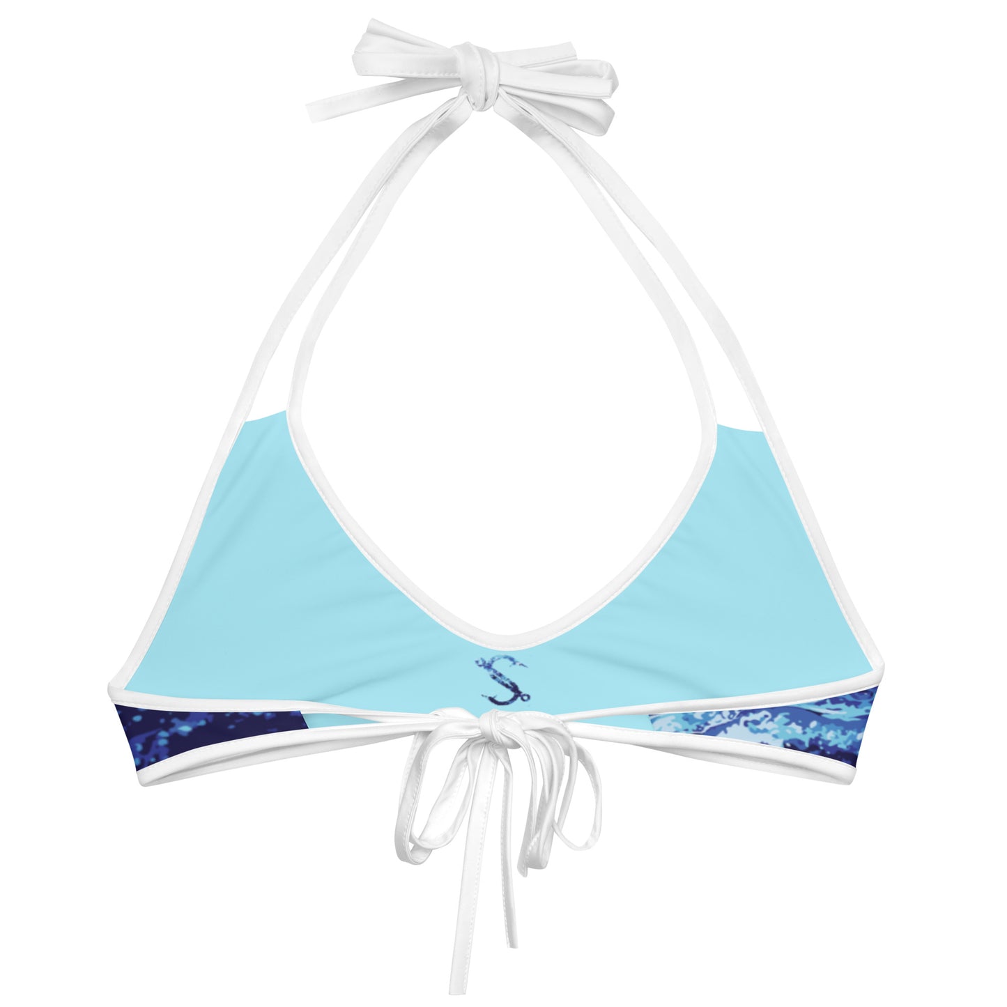 Southern Salt Blue Ocean Vibes - Reversible Bikini Top - Southern Salt Coastal Apparel