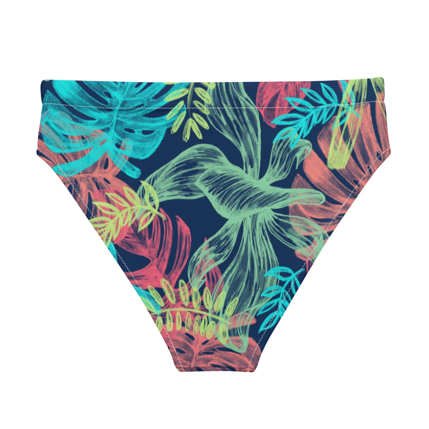 Southern Salt Island Getaway - Recycled High-Waisted Bikini Bottom - Southern Salt Coastal Apparel