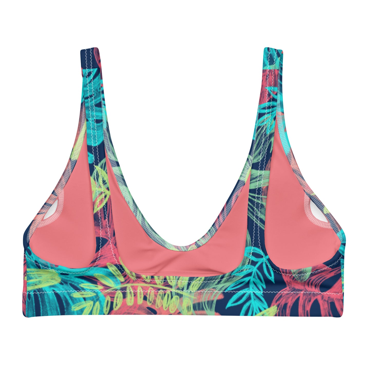 Southern Salt Island Getaway - Recyled Padded Bikini Top - Southern Salt Coastal Apparel