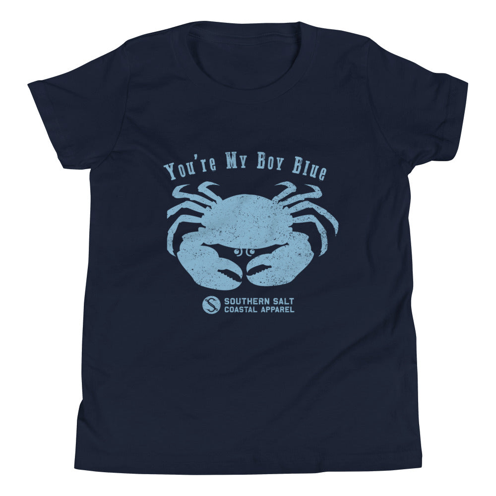 Southern Salt Blue Crab - Youth Tee - Southern Salt Coastal Apparel