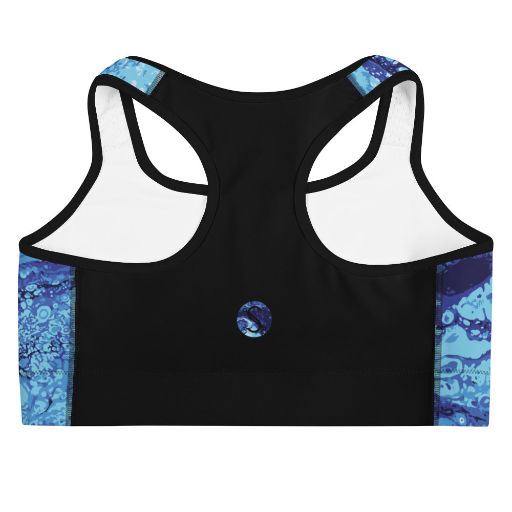 Southern Salt Blue Ocean Vibes - Sports bra - Southern Salt Coastal Apparel