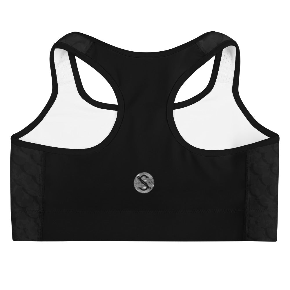 Southern Salt Vintage Black - Sports bra - Southern Salt Coastal Apparel