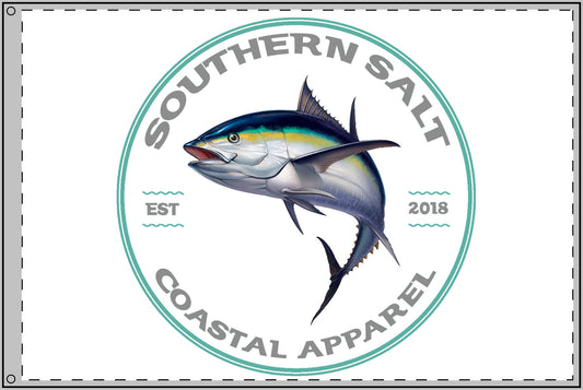 Southern Salt Big Tuna - Double Sided Decorative Flag - Southern Salt Coastal Apparel