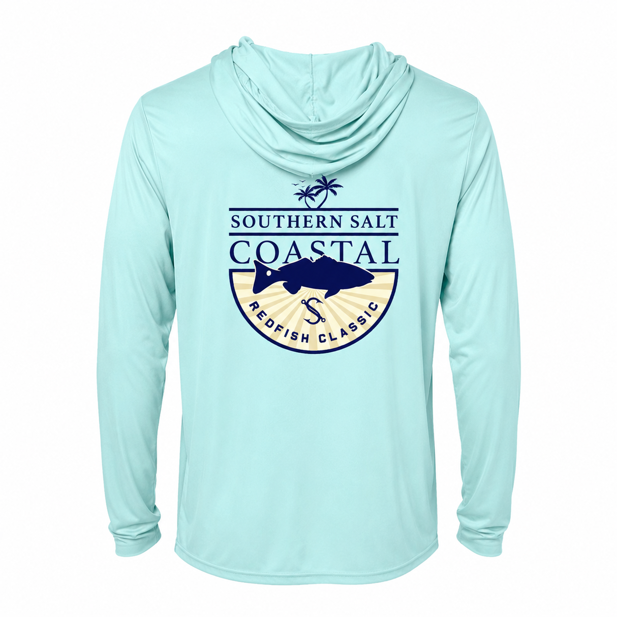 Southern Salt Redfish Classic - Hooded Sunshirt - Southern Salt Coastal Apparel