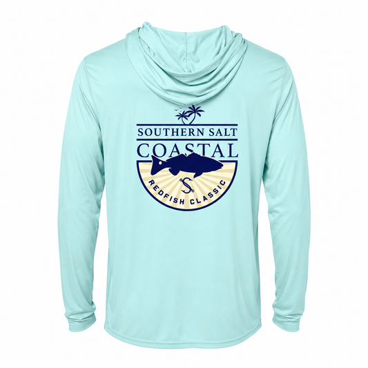 Southern Salt Redfish Classic - Hooded Sunshirt - Southern Salt Coastal Apparel