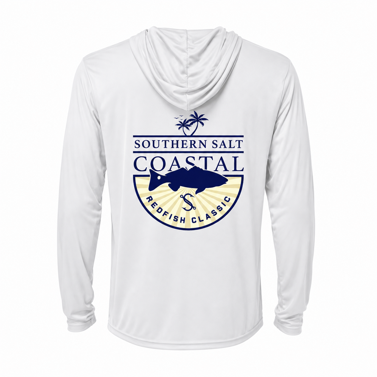 Southern Salt Redfish Classic - Hooded Sunshirt - Southern Salt Coastal Apparel