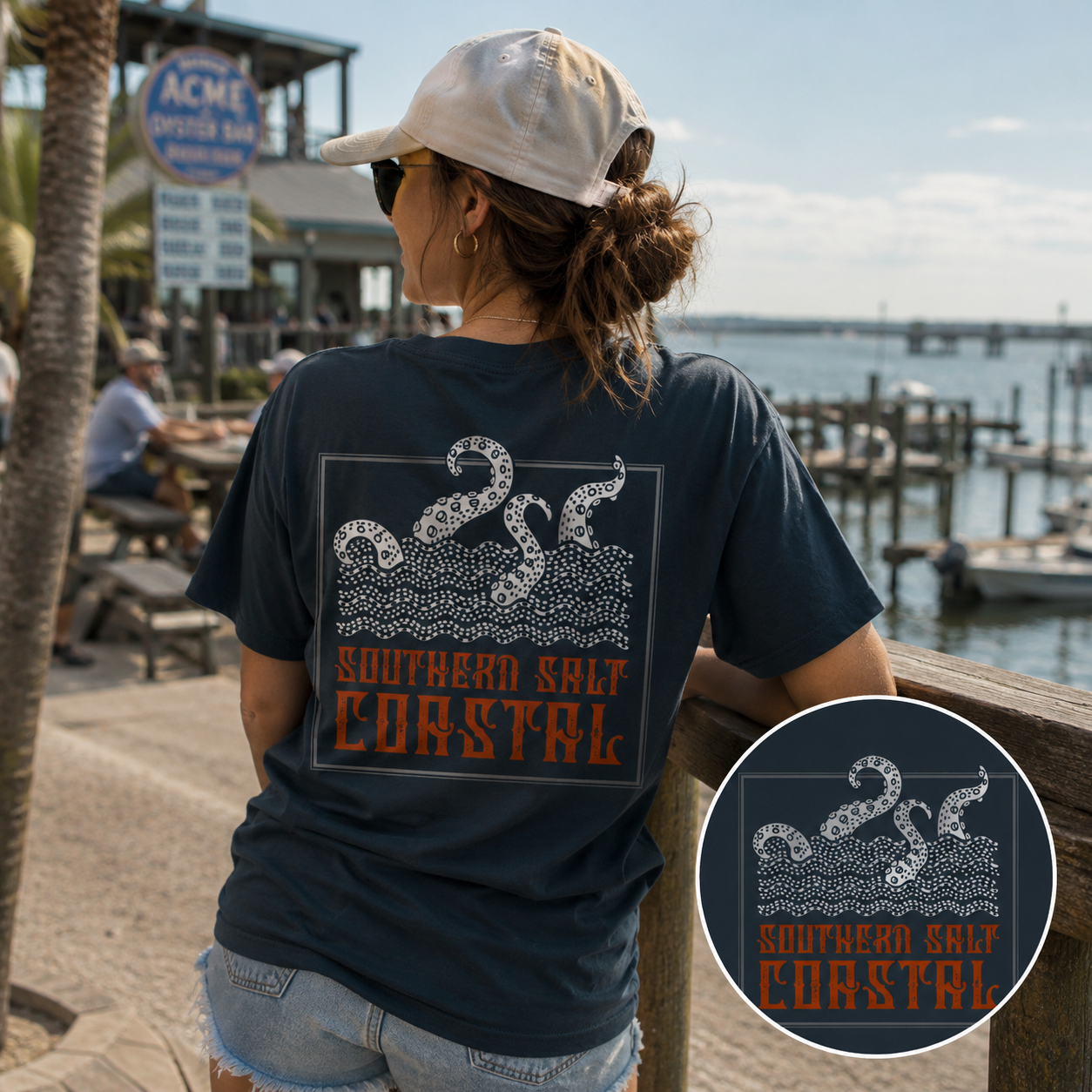 Southern Salt Kraken - Women's Boxy Tee - Southern Salt Coastal Apparel