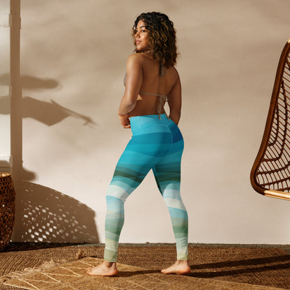 Southern Salt Beach Vibes - Performance Leggings - Southern Salt Coastal Apparel