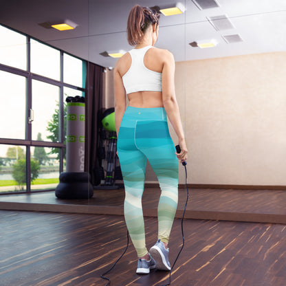 Southern Salt Beach Vibes - Performance Leggings - Southern Salt Coastal Apparel