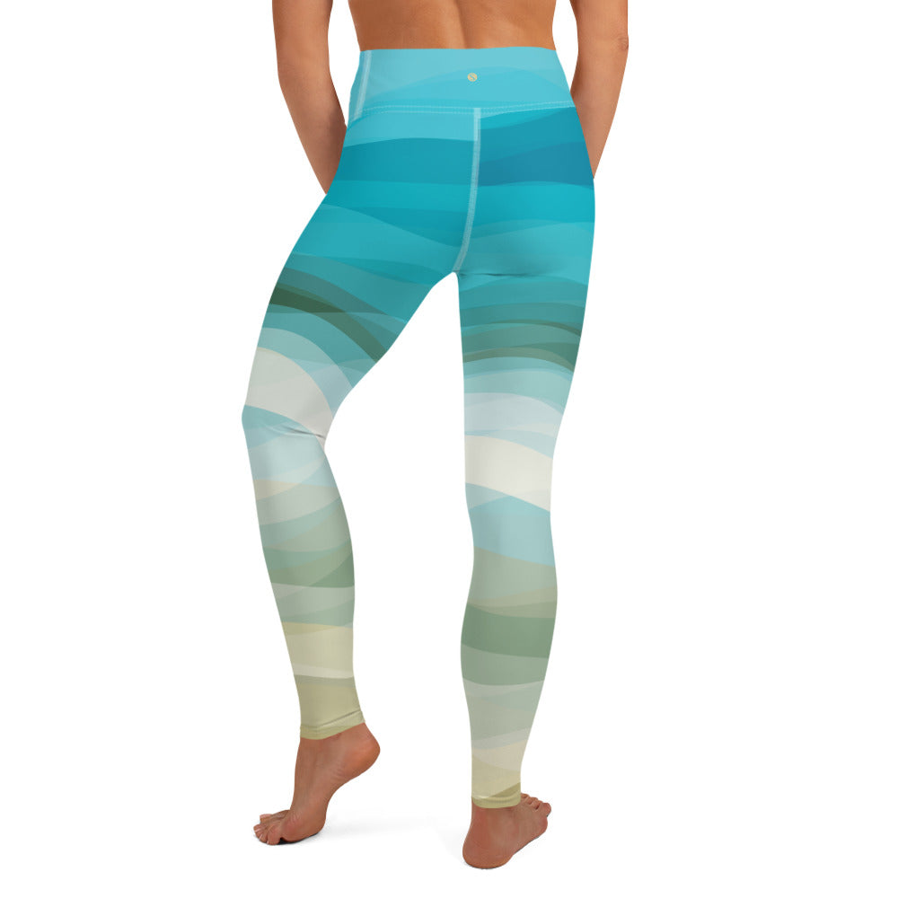 Southern Salt Beach Vibes - Performance Leggings - Southern Salt Coastal Apparel