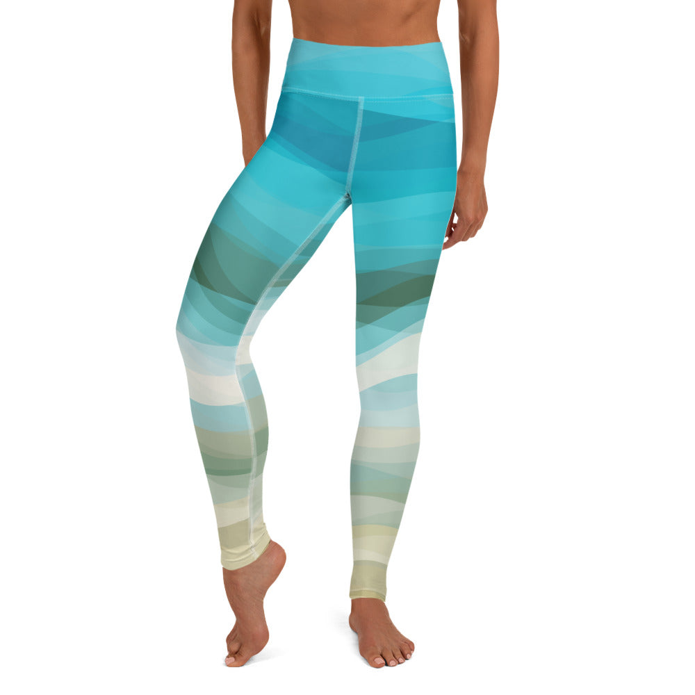 Southern Salt Beach Vibes - Performance Leggings - Southern Salt Coastal Apparel