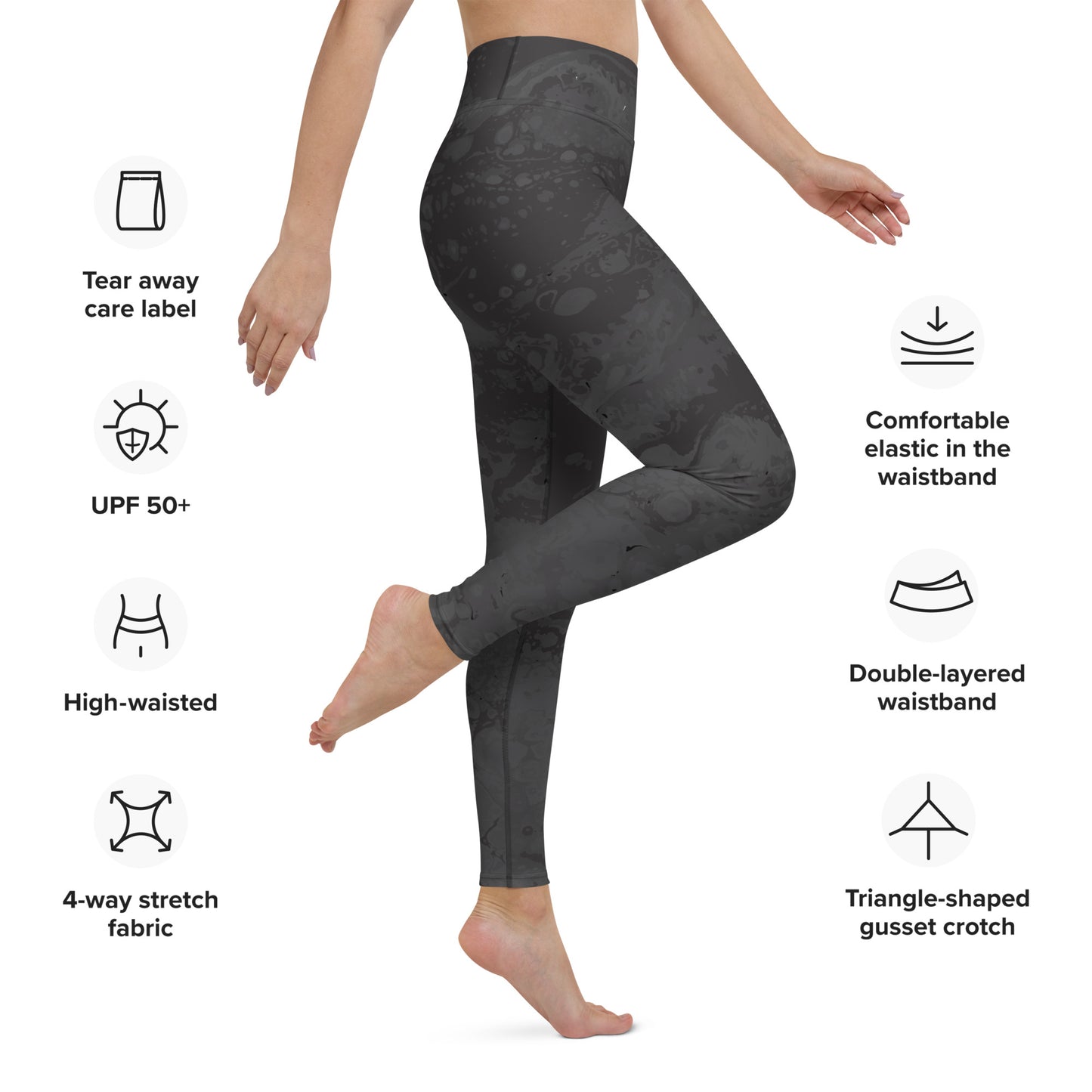 Southern Salt Smoke Ocean Vibes - Performance Leggings - Southern Salt Coastal Apparel