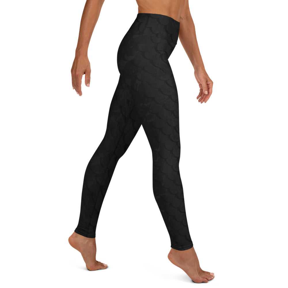 Southern Salt Vintage Black - Performance Leggings - Southern Salt Coastal Apparel