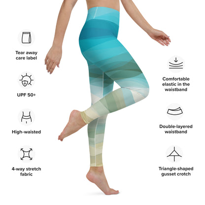 Southern Salt Beach Vibes - Performance Leggings - Southern Salt Coastal Apparel