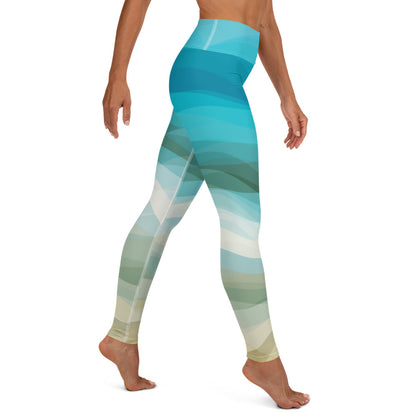 Southern Salt Beach Vibes - Performance Leggings - Southern Salt Coastal Apparel