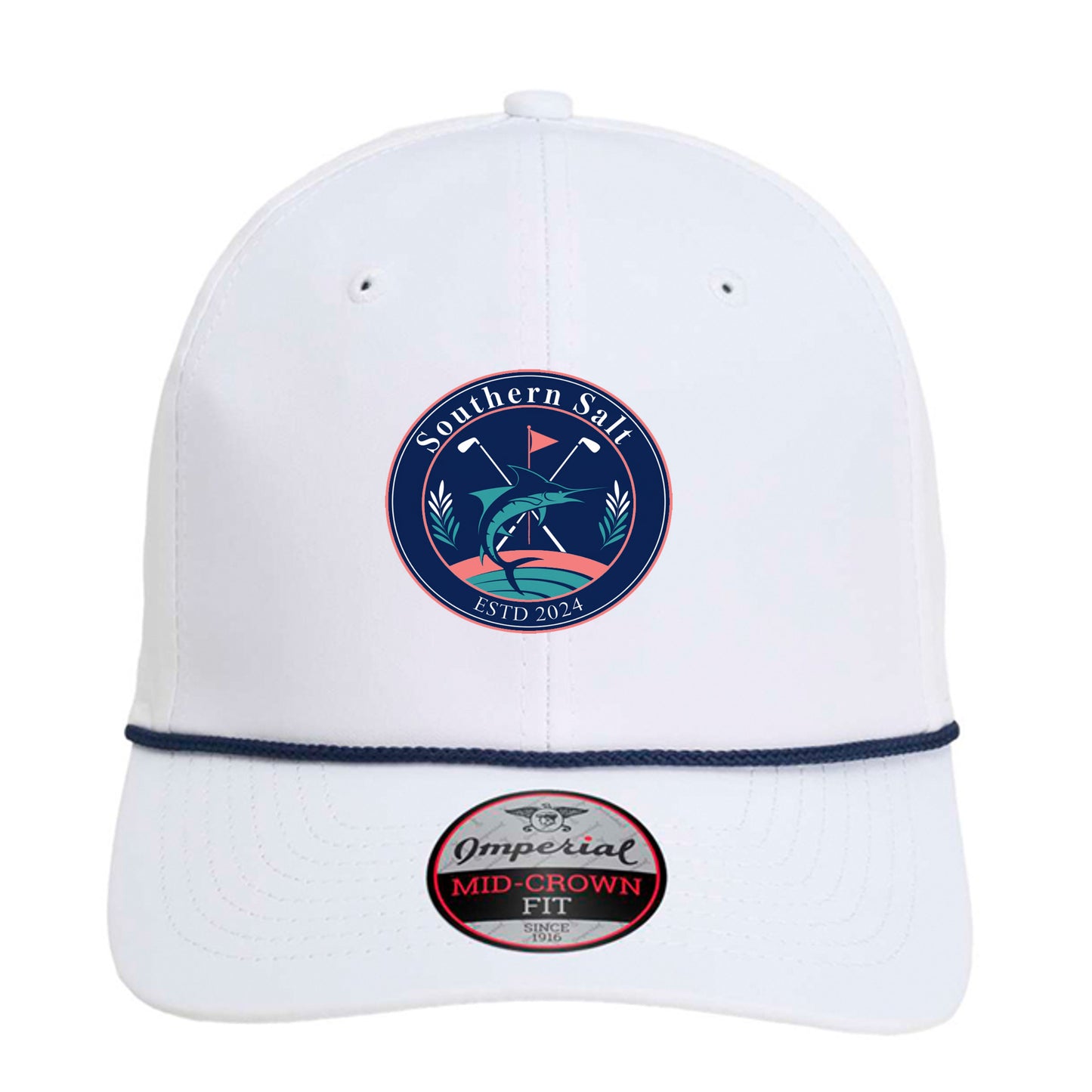 White/ Navy - 7054 - FRONT
