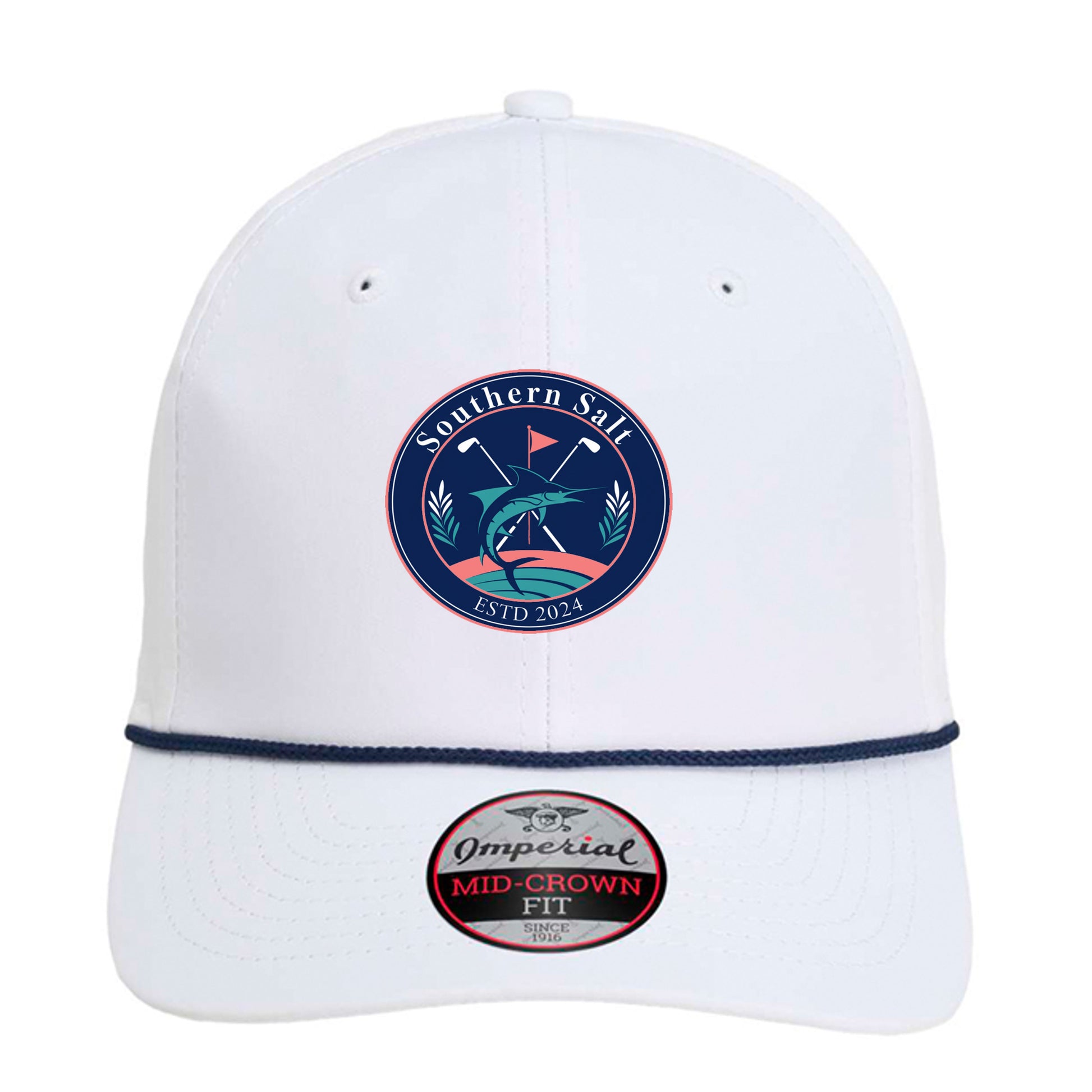 White/ Navy - 7054 - FRONT