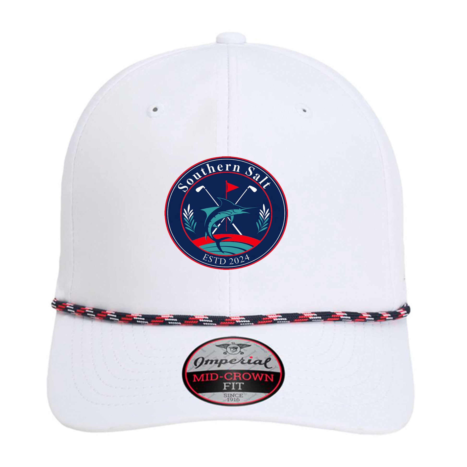 White/ Navy/ White/ Red - 7054 - FRONT