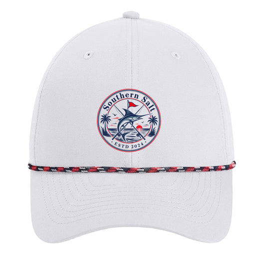 White/ Navy/ White/ Red - 7054 - FRONT