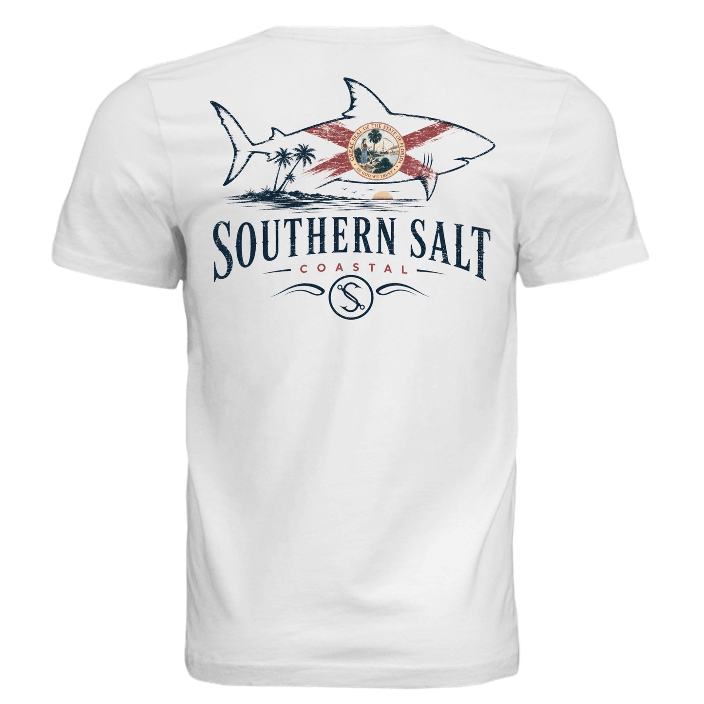 Solid White Triblend - 3413C - BACK