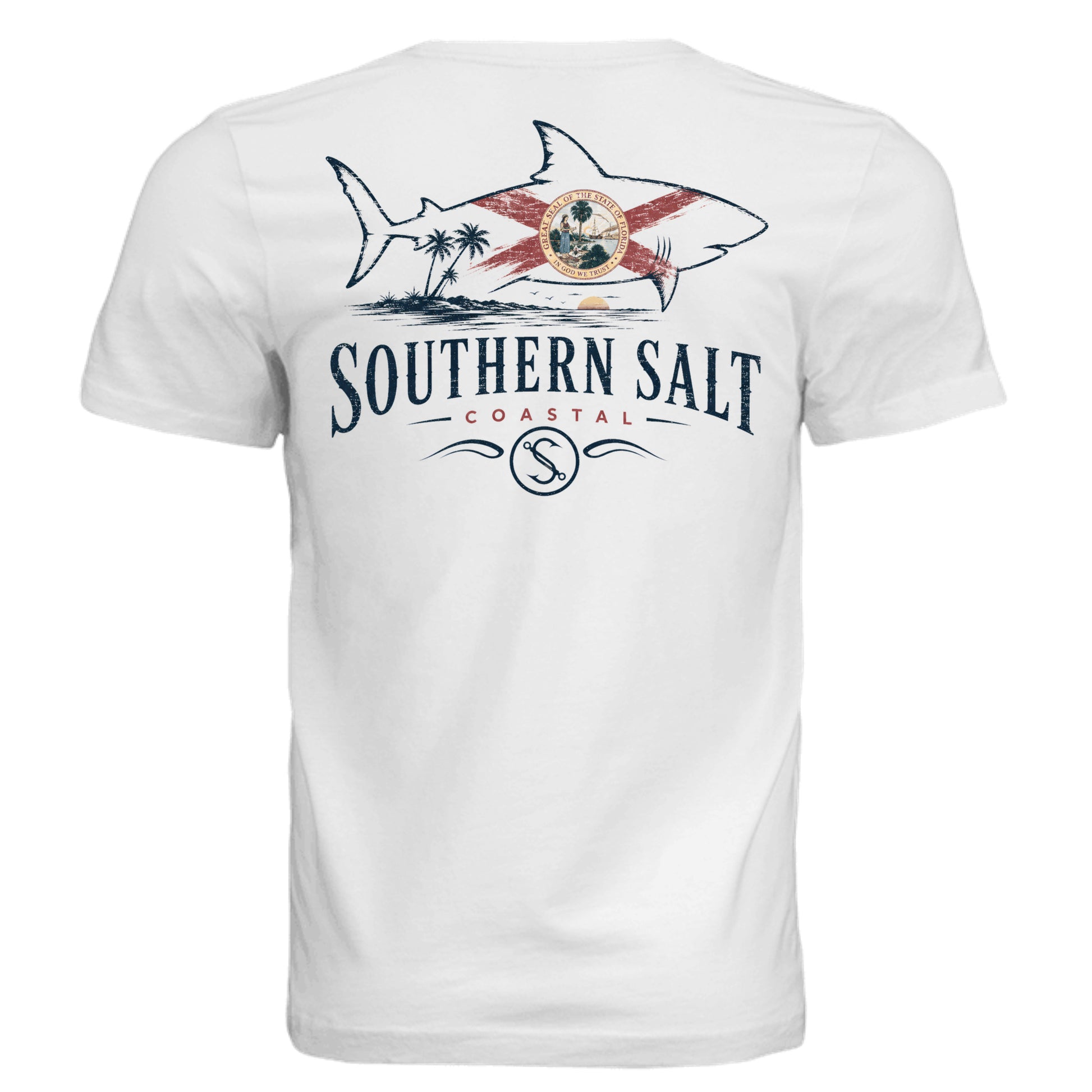 Solid White Triblend - 3413C - BACK