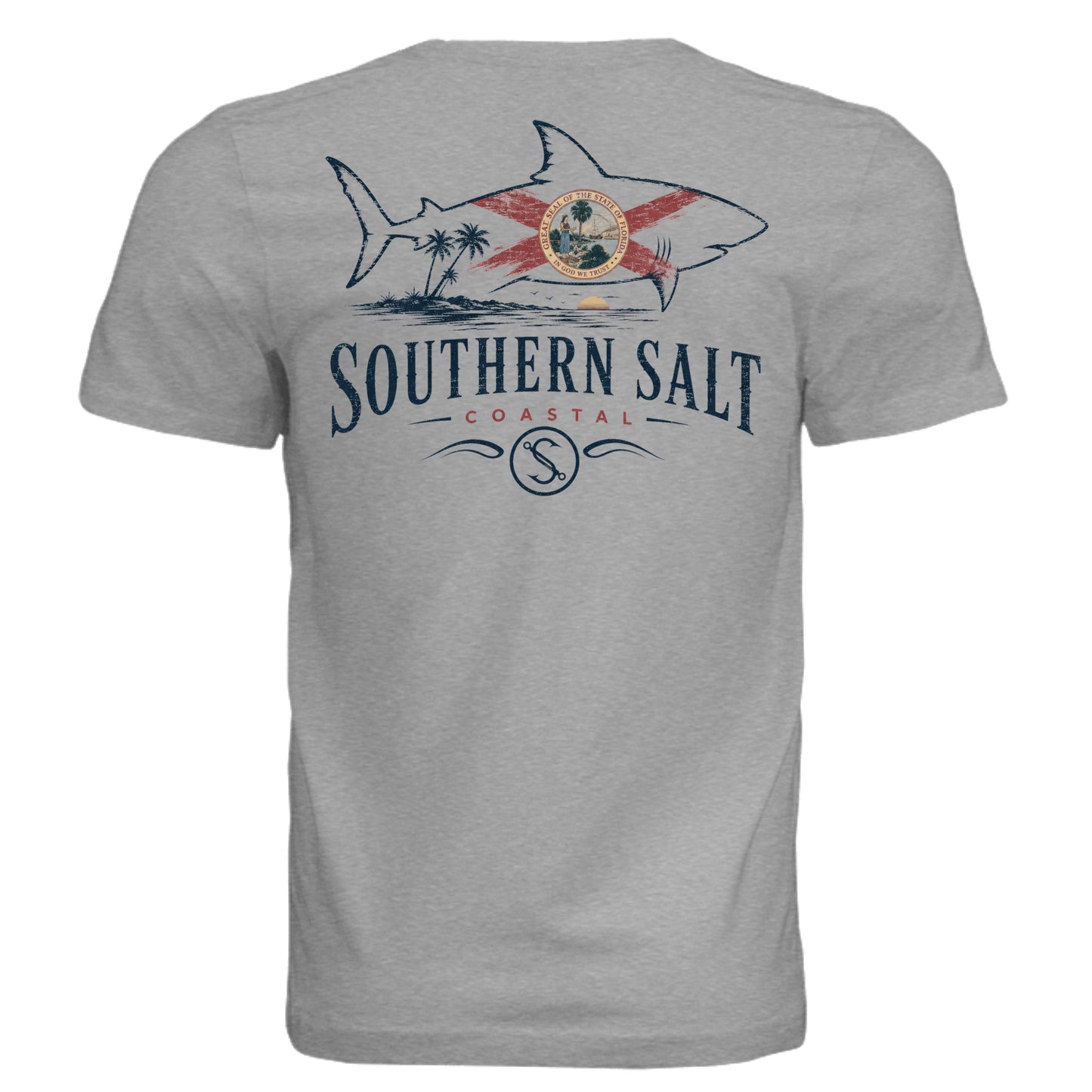 Athletic Grey Triblend - 3413C - BACK