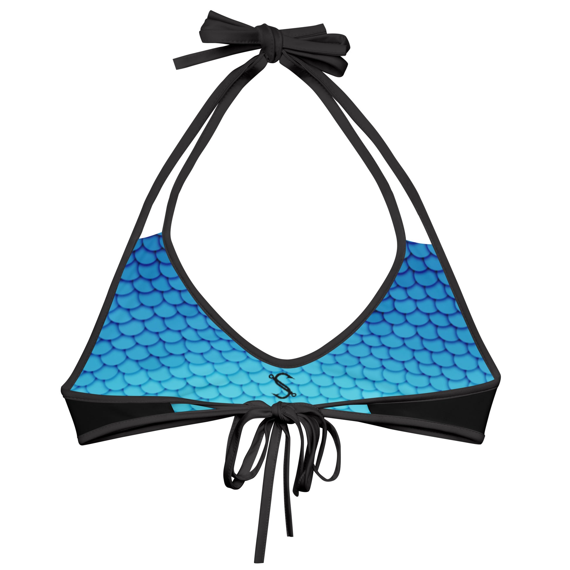 Southern Salt Marlin Blue - Reversible Bikini Top - Southern Salt Coastal Apparel