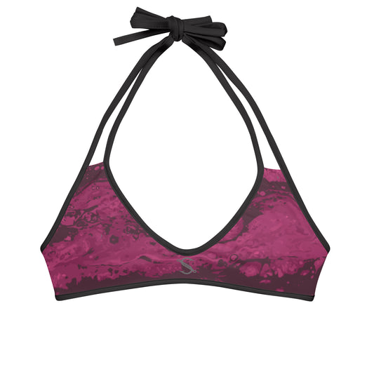 Southern Salt Berry Ocean Vibes - Reversible Bikini Top - Southern Salt Coastal Apparel