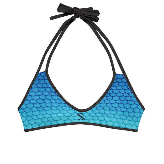 Southern Salt Marlin Blue - Reversible Bikini Top - Southern Salt Coastal Apparel
