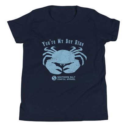 Southern Salt Blue Crab - Youth Tee - Southern Salt Coastal Apparel