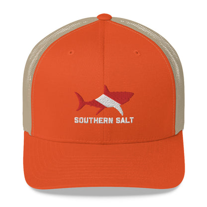 Southern Salt Scuba Shark - Mesh Snapback - Southern Salt Coastal Apparel