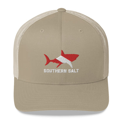 Southern Salt Scuba Shark - Mesh Snapback - Southern Salt Coastal Apparel
