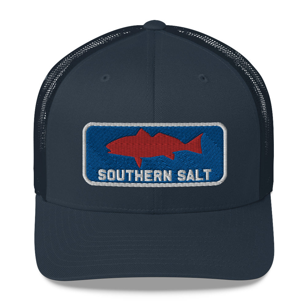 Southern Salt Big Red Patch - Mesh Snapback - Southern Salt Coastal Apparel