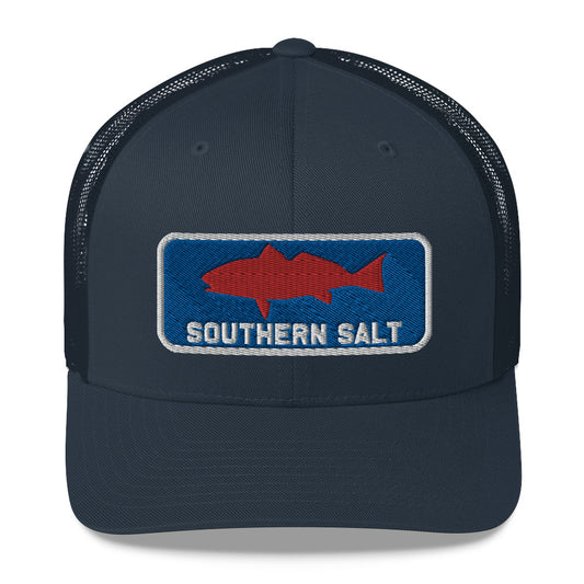 Southern Salt Big Red Patch - Mesh Snapback - Southern Salt Coastal Apparel