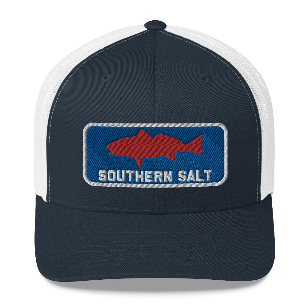 Southern Salt Big Red Patch - Mesh Snapback - Southern Salt Coastal Apparel