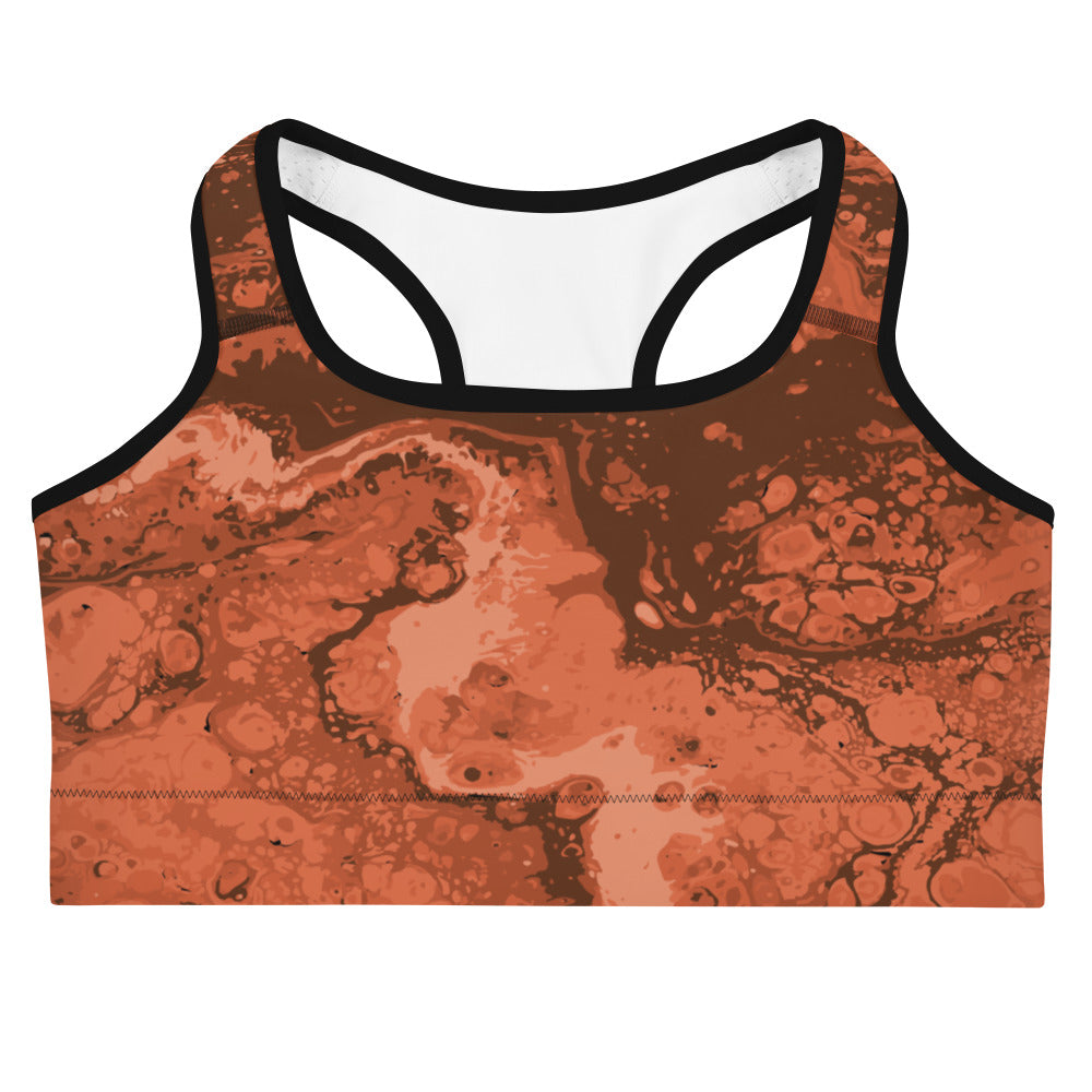 Southern Salt Pumpkin Ocean Vibes - Sports bra - Southern Salt Coastal Apparel