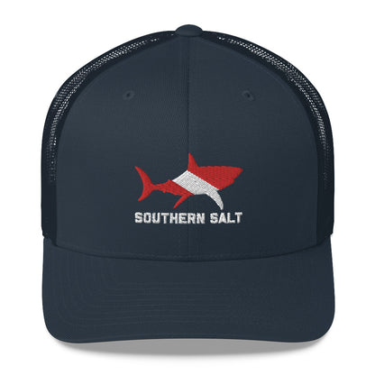 Southern Salt Scuba Shark - Mesh Snapback - Southern Salt Coastal Apparel
